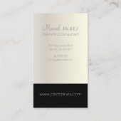 Carte De Visite Monogramme en couleurs rétro (Dos)