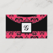 CARTE DE VISITE MONOGRAMME EN PIERRE GEMME DAMASK,3 (Dos)
