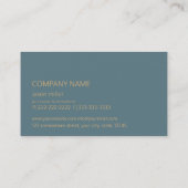 Carte De Visite Monogramme en pierre Onyx Blue ID333 (Dos)