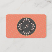 Carte De Visite Monogramme équestre Chaussure Lucky Horse (Devant)