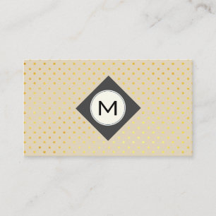 Carte De Visite Monogramme et Pois