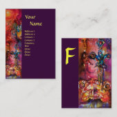 Carte De Visite MONogramme EXCALIBUR (Devant / Derrière)