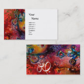 Carte De Visite monogramme EXCALIBUR 1 (Devant / Derrière)