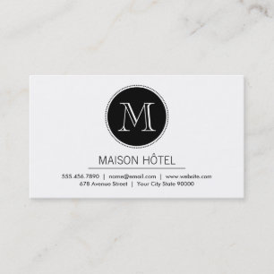 Carte De Visite Monogramme   Exécutif