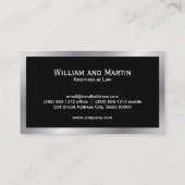 Carte De Visite Monogramme | exécutif | Consultant d'entreprise (Dos)