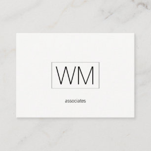 Carte De Visite Monogramme   Exécutif moderne