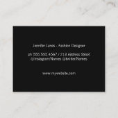 Carte De Visite Monogramme / Expressif Exécutif (Dos)