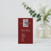 CARTE DE VISITE MONOGRAMME F, RUBY (Debout devant)