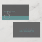 Carte De Visite Monogramme fait sur commande 4 (Devant / Derrière)