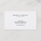 Carte De Visite Monogramme Fancy Script Texture jaune (Dos)