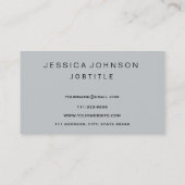 Carte De Visite Monogramme floral chic de frontière (Dos)