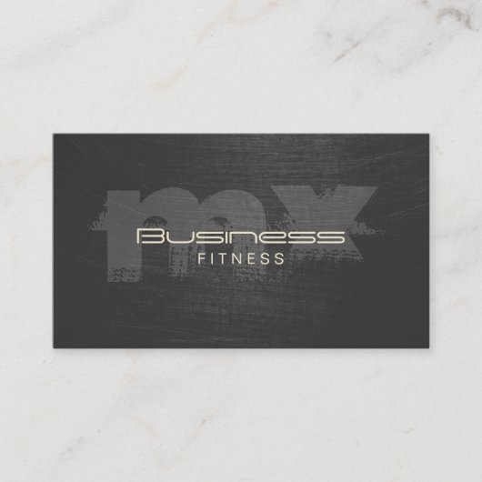 Carte De Visite Monogramme foncé à écailles professionnelles (Devant)