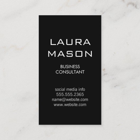 Carte De Visite Monogramme Gold Luxe (Dos)