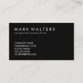 Carte De Visite Monogramme Grain de bois (Dos)