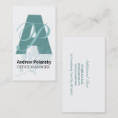 Carte De Visite Monogramme gras (Devant / Derrière)