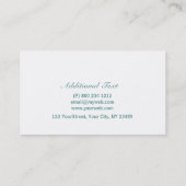 Carte De Visite Monogramme gras (Dos)