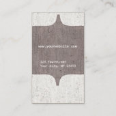 Carte De Visite Monogramme Gras Vintage (Dos)