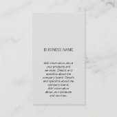 Carte De Visite Monogramme / Gris (gris) (Dos)