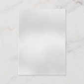 Carte de visite monogramme gris moderne Chubby (Dos)