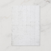 Carte De Visite Monogramme gris simple et simple (Dos)