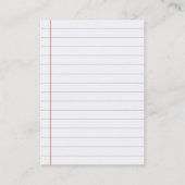 Carte de visite monogramme gris vertical papier (Dos)