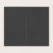 Carte De Visite monogramme gris vertical rouge tendance unique (Intérieur déplié)