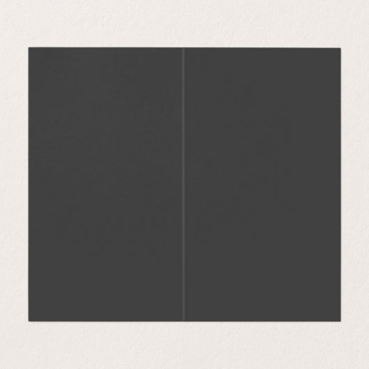 Carte De Visite monogramme gris vertical rouge tendance unique (Intérieur déplié)