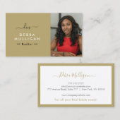 Carte de visite Monogramme immobilier moderne (Devant / Derrière)