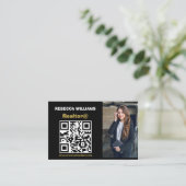 Carte De Visite Monogramme immobilier moderne 2025 (Debout devant)