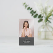 Carte De Visite Monogramme immobilier moderne professionnel (Debout devant)