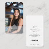 Carte De Visite Monogramme immobilier moderne professionnel (Devant / Derrière)