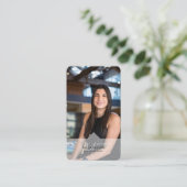 Carte De Visite Monogramme immobilier moderne professionnel (Debout devant)