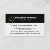 Carte De Visite Monogramme initial de S (Dos)