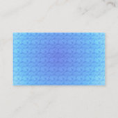 Carte De Visite Monogramme Initial M Élégant Bluebird (Dos)