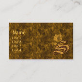 Carte De Visite Monogramme Initiale S Élégante Fleur de Pivoine en (Devant)