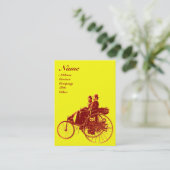 Carte De Visite MONOGRAMME jaune brun AUTO REPAIR AUTOMOGRAMME (Debout devant)
