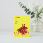 Carte De Visite MONOGRAMME jaune brun AUTO REPAIR AUTOMOGRAMME (Debout devant)