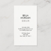 Carte De Visite Monogramme lunatique (Dos)