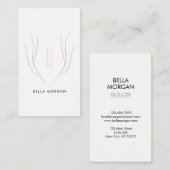 Carte De Visite Monogramme lunatique (Devant / Derrière)