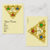 CARTE DE VISITE MONOGRAMME MAGIQUE ELFIQUE TALISMAN 2 (Devant / Derrière)