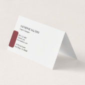 Carte De Visite Monogramme manuscrit | Entreprise simple (Dos)