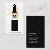 Carte De Visite Monogramme / maquillage (Devant / Derrière)