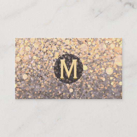 Carte De Visite Monogramme marbré (Devant)