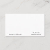 Carte De Visite Monogramme | Marbre bleu (Dos)