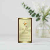 Carte De Visite Monogramme, Marketing Consultant, étalon or (Debout devant)