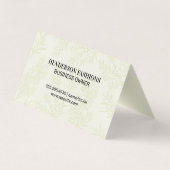 Carte De Visite Monogramme métal d'or | Branche Juniper (Dos)