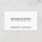 Carte De Visite Monogramme | Métal or | Parties scintillant Foil g (Dos)