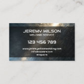 Carte De Visite Monogramme Métal Souder Réparation Handyman (Dos)