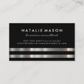 Carte De Visite Monogramme Métallurgique Métallurgique Mélange (Dos)