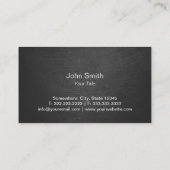 Carte De Visite Monogramme Militaire Étoile Cool Grunge Metallic (Dos)